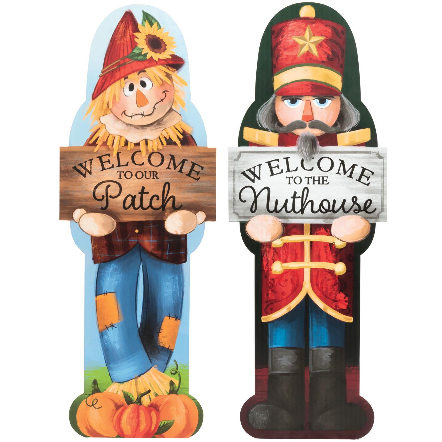 Porch Greeter Scarecrow and Nutcrack