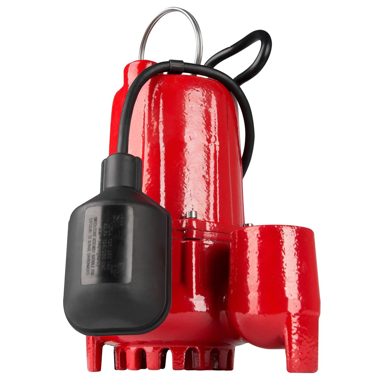 1/2 HP Tethered Float Cast Iron Sump Pump