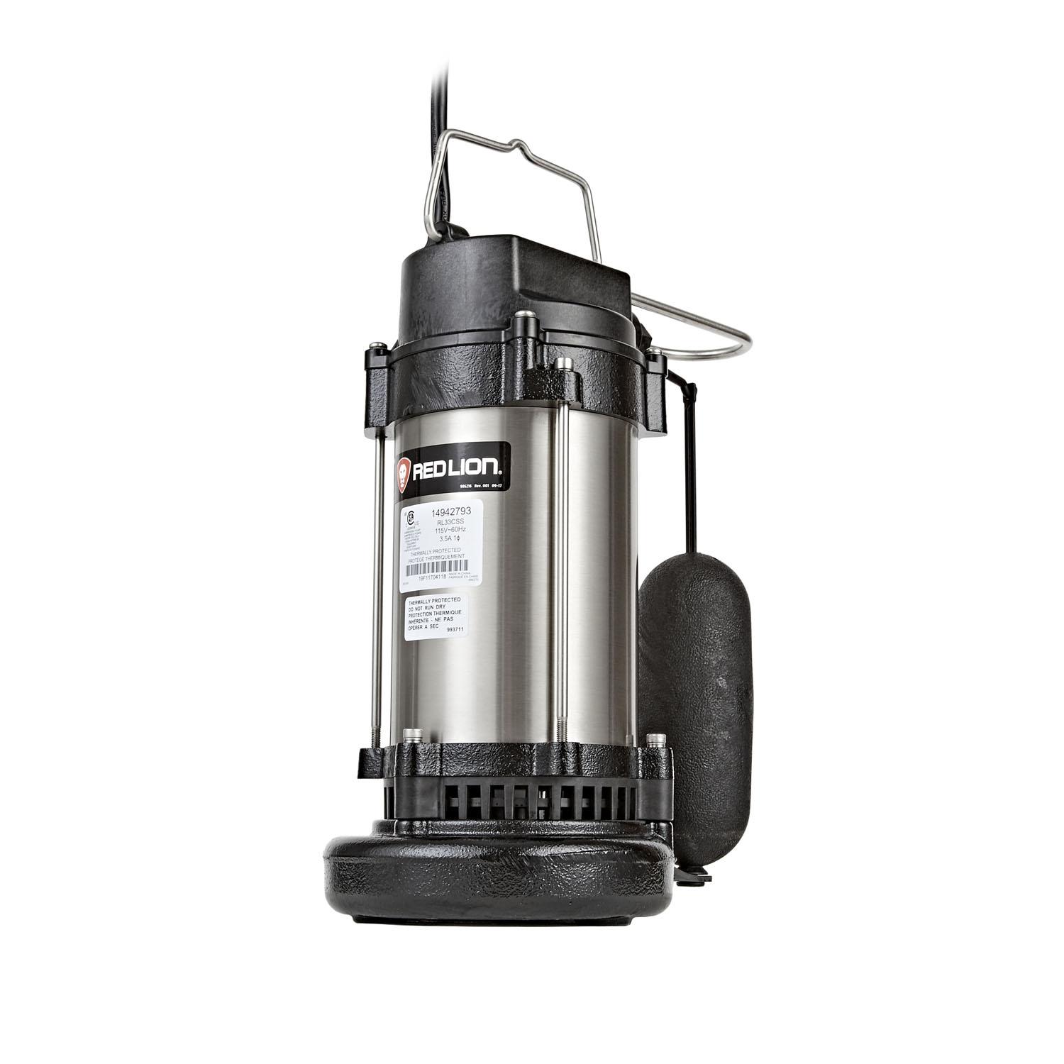 1/2 HP Snap-Action Float Stainless Steel Sump Pump
