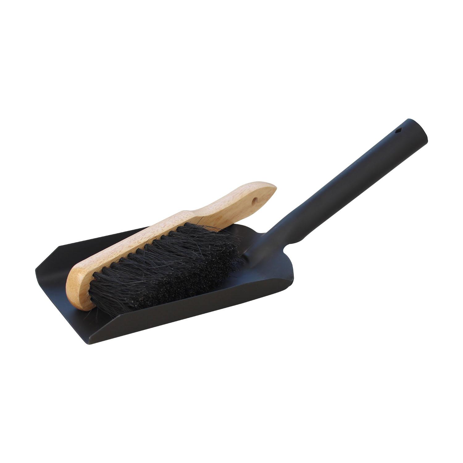 Black Steel Shovel And Brush Set