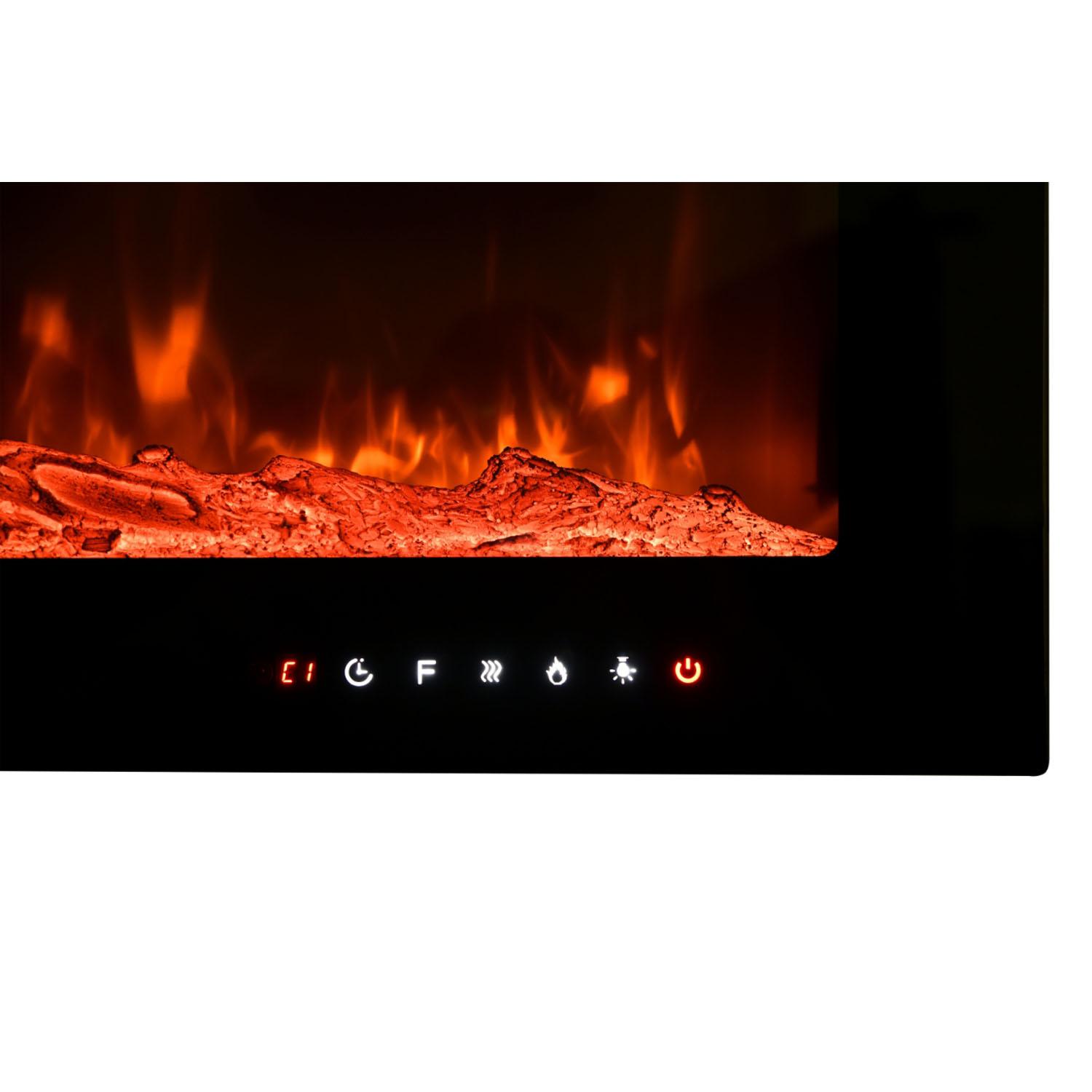 36" Wall Mount LED Display Electric Fireplace