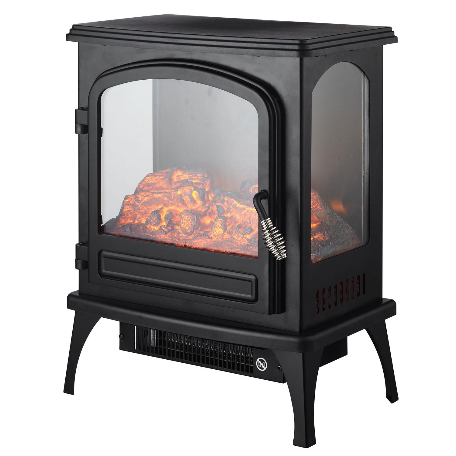 15" Free-Standing 3-Sided Viewing Electric Fire Place