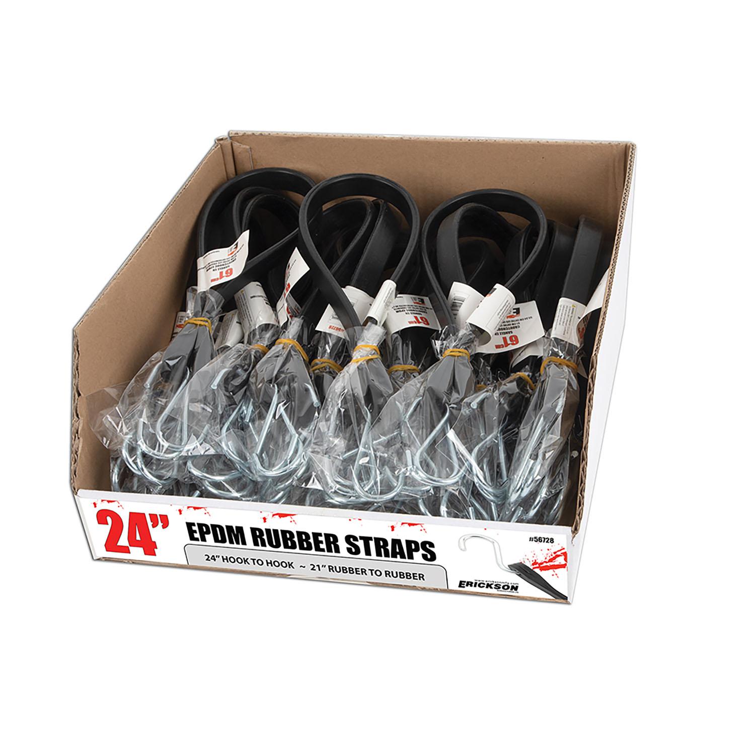 24" EPDM Rubber Tarps Straps
