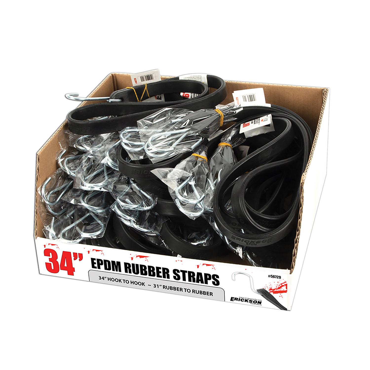 34" EPDM Rubber Tarps Straps
