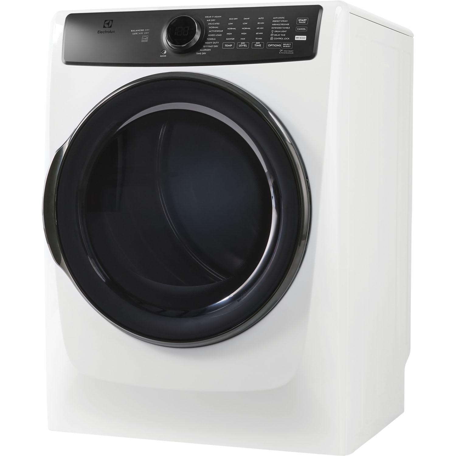 Sécheuse Electrolux blanche à chargement frontal 8,0 pi³