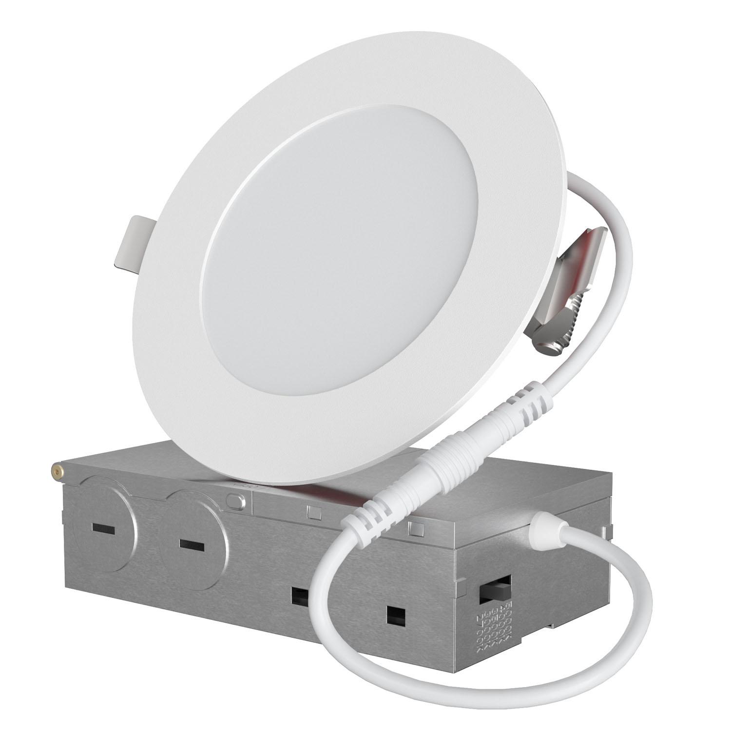 4" 9W Round 2hR Fire Rated LED Recessed Light - White