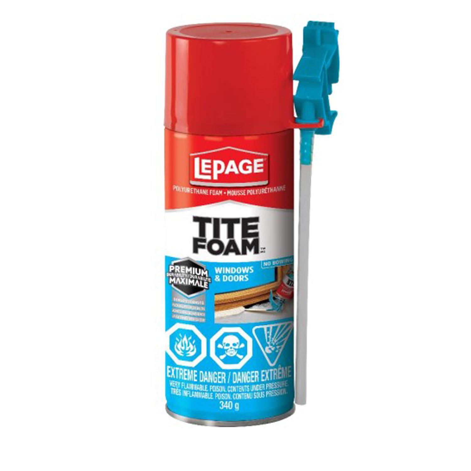 Mousse isolante LePage TiteFoam – Fenêtres et portes – 340 g