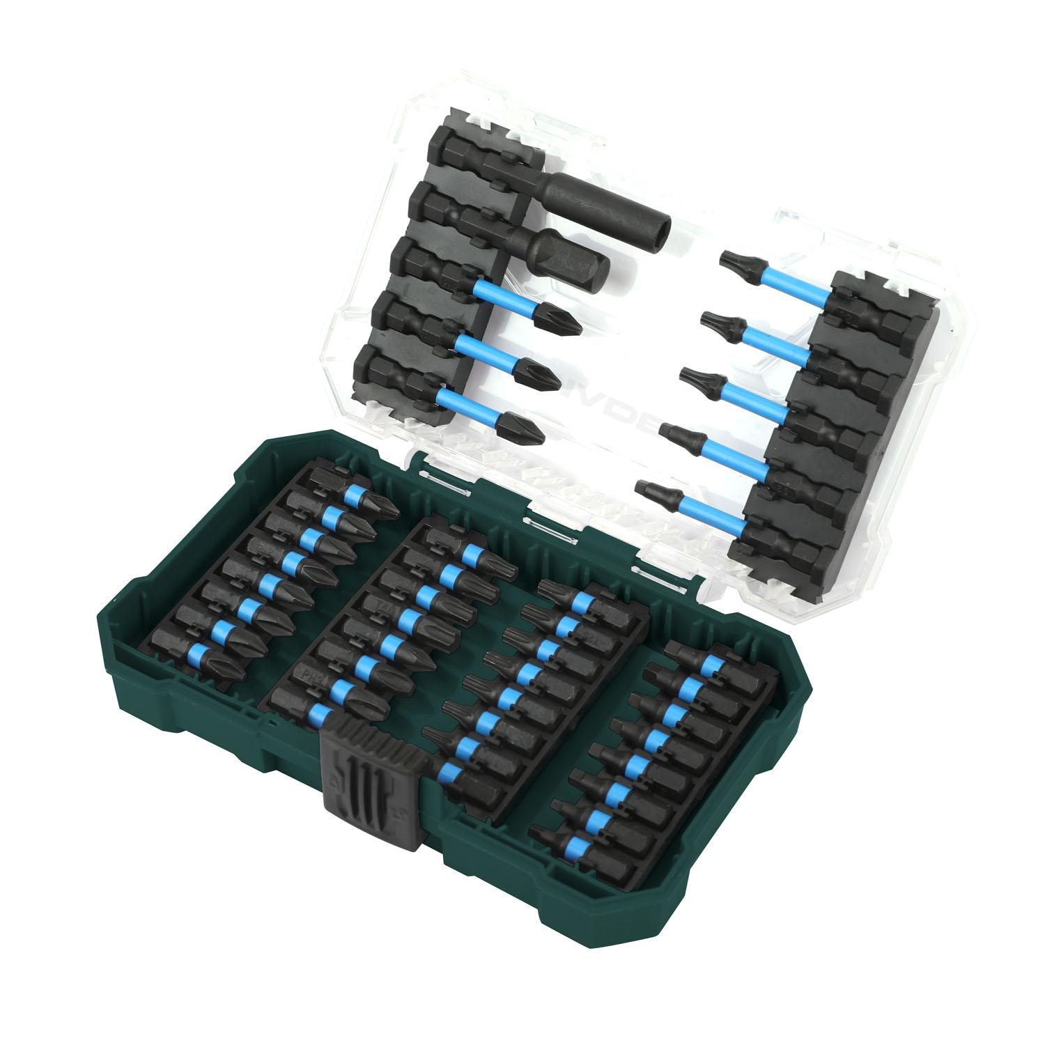 Impact Driver Bit Set with Magnetic Holder and Case (42 PC)
