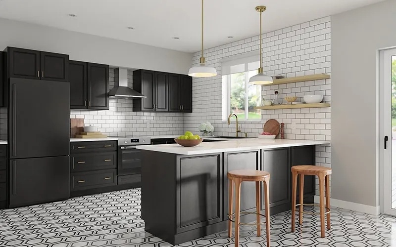 Triangle- Regency- Painted Black